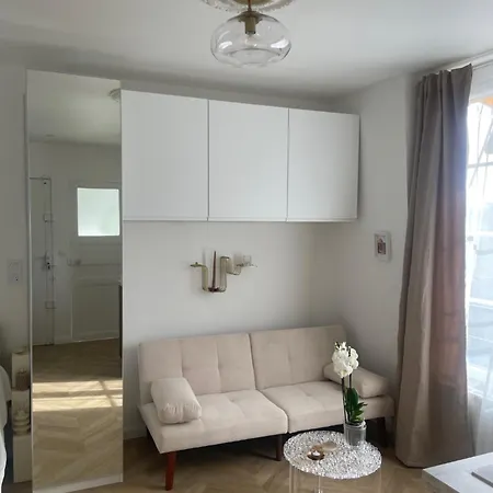 Charmant Studio Perche Sur Les Toits, 16 Eme Quartier Calme Securise- Proche Quai Seine Roland Garros Paris Exterior foto